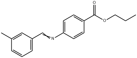 propyl 4-[(3-methylbenzylidene)amino]benzoate Struktur