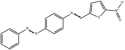 N-[(5-nitro-2-thienyl)methylene]-4-(phenyldiazenyl)aniline Struktur