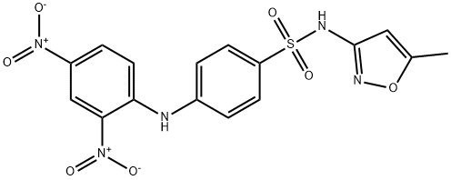 4-[(2,4-dinitrophenyl)amino]-N-(5-methyl-3-isoxazolyl)benzenesulfonamide Struktur