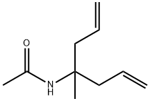 N-(1-allyl-1-methyl-3-buten-1-yl)acetamide Struktur