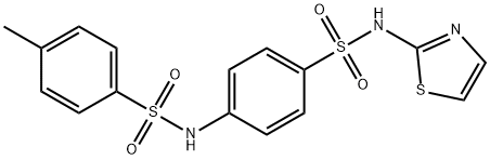 4-methyl-N-{4-[(1,3-thiazol-2-ylamino)sulfonyl]phenyl}benzenesulfonamide Struktur