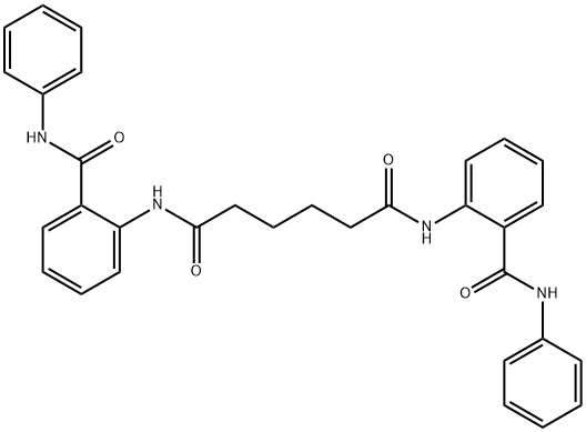 N,N'-bis[2-(anilinocarbonyl)phenyl]hexanediamide Struktur