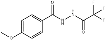 4-methoxy-N'-(trifluoroacetyl)benzohydrazide Struktur