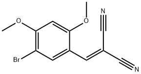 (5-bromo-2,4-dimethoxybenzylidene)malononitrile Struktur