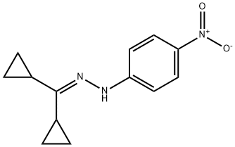 1-(dicyclopropylmethylene)-2-(4-nitrophenyl)hydrazine Struktur