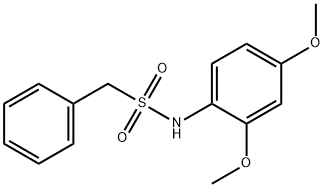 N-(2,4-dimethoxyphenyl)-1-phenylmethanesulfonamide Struktur