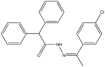 N'-[1-(4-chlorophenyl)ethylidene]-2,2-diphenylacetohydrazide Struktur