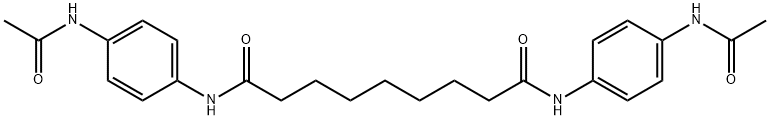 N,N'-bis[4-(acetylamino)phenyl]nonanediamide Struktur