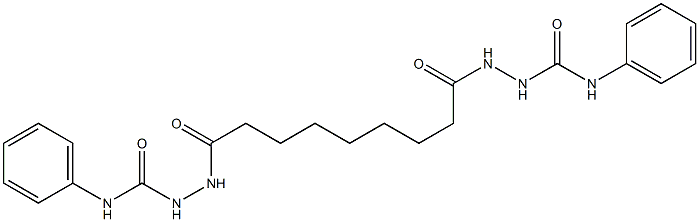 2,2'-(1,9-dioxo-1,9-nonanediyl)bis(N-phenylhydrazinecarboxamide) Struktur