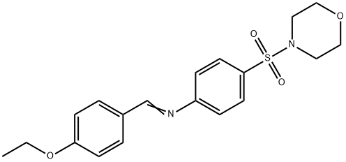 N-(4-ethoxybenzylidene)-4-(4-morpholinylsulfonyl)aniline Struktur