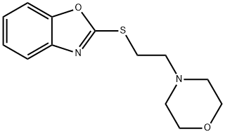 2-{[2-(morpholin-4-yl)ethyl]sulfanyl}-1,3-benzoxazole Struktur