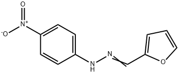 1-(2-furylmethylene)-2-(4-nitrophenyl)hydrazine Struktur