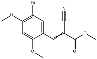 methyl 3-(5-bromo-2,4-dimethoxyphenyl)-2-cyanoacrylate Struktur