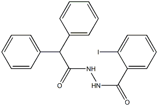 N'-(diphenylacetyl)-2-iodobenzohydrazide Struktur