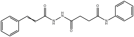 4-(2-cinnamoylhydrazino)-4-oxo-N-phenylbutanamide Struktur