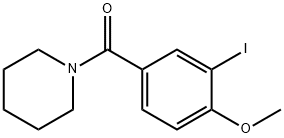 1-(3-iodo-4-methoxybenzoyl)piperidine Struktur