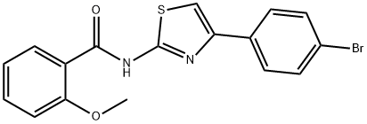 N-[4-(4-bromophenyl)-1,3-thiazol-2-yl]-2-methoxybenzamide Struktur