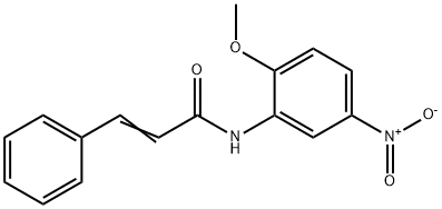 N-(2-methoxy-5-nitrophenyl)-3-phenylacrylamide Struktur