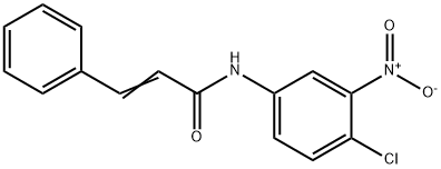 N-(4-chloro-3-nitrophenyl)-3-phenylacrylamide Struktur