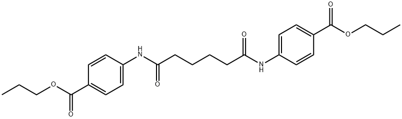 dipropyl 4,4'-[(1,6-dioxo-1,6-hexanediyl)di(imino)]dibenzoate Struktur