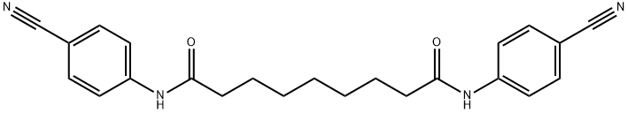 N,N'-bis(4-cyanophenyl)nonanediamide Struktur