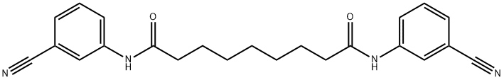 N,N'-bis(3-cyanophenyl)nonanediamide Struktur