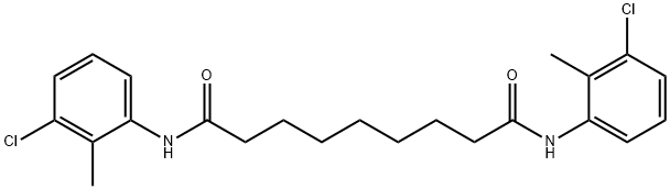 N,N'-bis(3-chloro-2-methylphenyl)nonanediamide Struktur