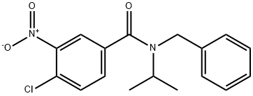 N-Benzyl-4-chloro-N-isopropyl-3-nitrobenzamide Struktur