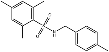 2,4,6-trimethyl-N-[(4-methylphenyl)methyl]benzenesulfonamide Struktur