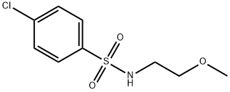 4-chloro-N-(2-methoxyethyl)benzenesulfonamide Struktur