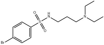 4-bromo-N-[3-(diethylamino)propyl]benzenesulfonamide Struktur