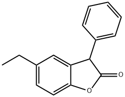 5-ethyl-3-phenyl-3H-1-benzofuran-2-one Struktur