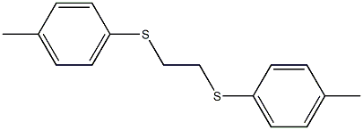 1-methyl-4-[2-(4-methylphenyl)sulfanylethylsulfanyl]benzene Struktur