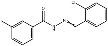 N'-(2-chlorobenzylidene)-3-methylbenzohydrazide Struktur