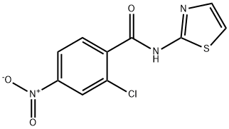 2-chloro-4-nitro-N-(thiazol-2-yl)benzamide Struktur