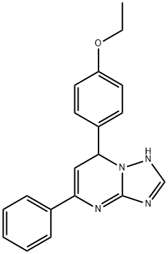 7-(4-ethoxyphenyl)-5-phenyl-4,7-dihydro[1,2,4]triazolo[1,5-a]pyrimidine Struktur