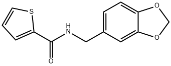 N-(1,3-benzodioxol-5-ylmethyl)thiophene-2-carboxamide Struktur