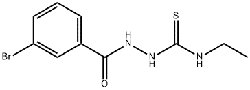 (E)-N-(3-bromobenzoyl)-N-ethylcarbamohydrazonothioic acid Struktur