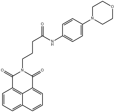 4-(1,3-dioxo-1H-benzo[de]isoquinolin-2(3H)-yl)-N-(4-morpholinophenyl)butanamide Struktur