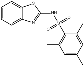 N-(1,3-benzothiazol-2-yl)-2,4,6-trimethylbenzenesulfonamide Struktur