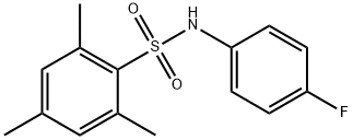 N-(4-fluorophenyl)-2,4,6-trimethylbenzenesulfonamide Struktur