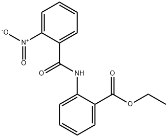 ethyl 2-{[(2-nitrophenyl)carbonyl]amino}benzoate Struktur