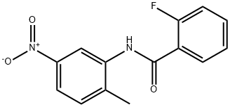 2-fluoro-N-(2-methyl-5-nitrophenyl)benzamide Struktur