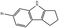 6-BROMO-1,2,3,4-TETRAHYDROCYCLOPENTA[B]INDOLE Struktur