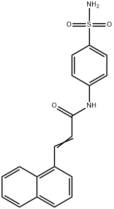 N-[4-(aminosulfonyl)phenyl]-3-(1-naphthyl)acrylamide Struktur