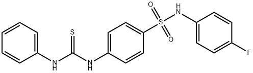 4-[(anilinocarbonothioyl)amino]-N-(4-fluorophenyl)benzenesulfonamide Struktur