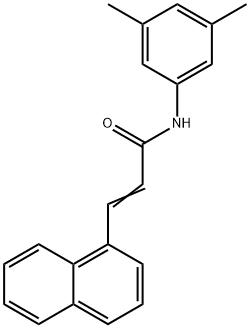 N-(3,5-dimethylphenyl)-3-(1-naphthyl)acrylamide Struktur