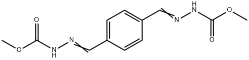 dimethyl 2,2'-[1,4-phenylenedi(methylylidene)]dihydrazinecarboxylate Struktur