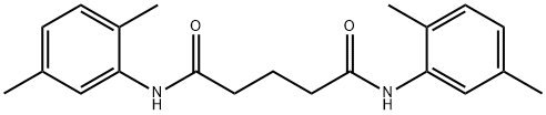 N,N'-bis(2,5-dimethylphenyl)pentanediamide Struktur