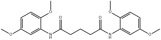 N,N'-bis(2,5-dimethoxyphenyl)pentanediamide Struktur